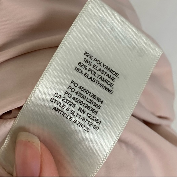 ten by babaton xxs baby pink ruched v neck mini dress - Picture 10 of 16